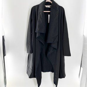 UGG JANNI FLEECE BLANKET CARDIGAN IN BLACK NWT Size M/S